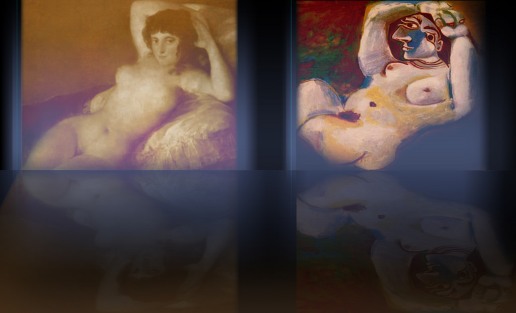 Majas, homenajes de Francisco de Goya y Lucientes (1802), Eugéne_8747970458_l
