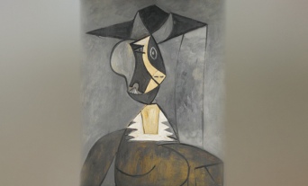 Mujer en Gris, caracterización de Pablo Picasso (1942), recreación de_8805265585_l