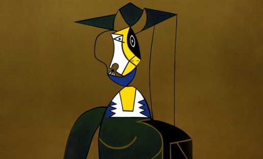 Mujer en Gris, caracterización de Pablo Picasso (1942), recreación de_8815852472_l