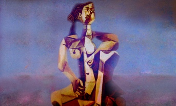 Mujer Sentada, geometrización de Pablo Picasso (1953), abstracción de Roberto_8815898368_l